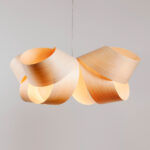 Wood Veneer Pendant Light Chandelier