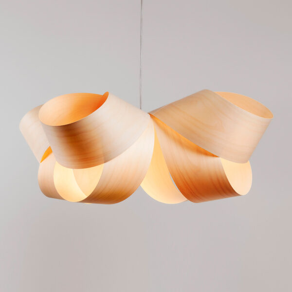 Wood Veneer Pendant Light Chandelier