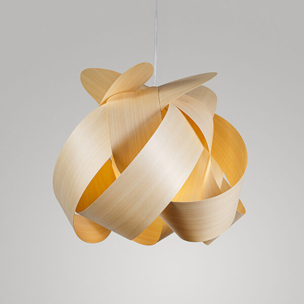 Wood Veneer Pendant Light
