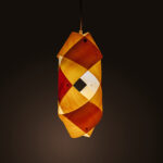 Artisan Wood Veneer Pendant Lamp - Image 3